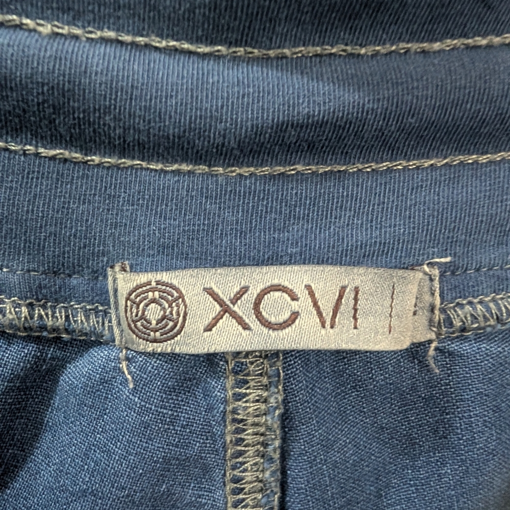 XCVI Denim Blue Casual Pants Stretchy - Picture 5 of 7
